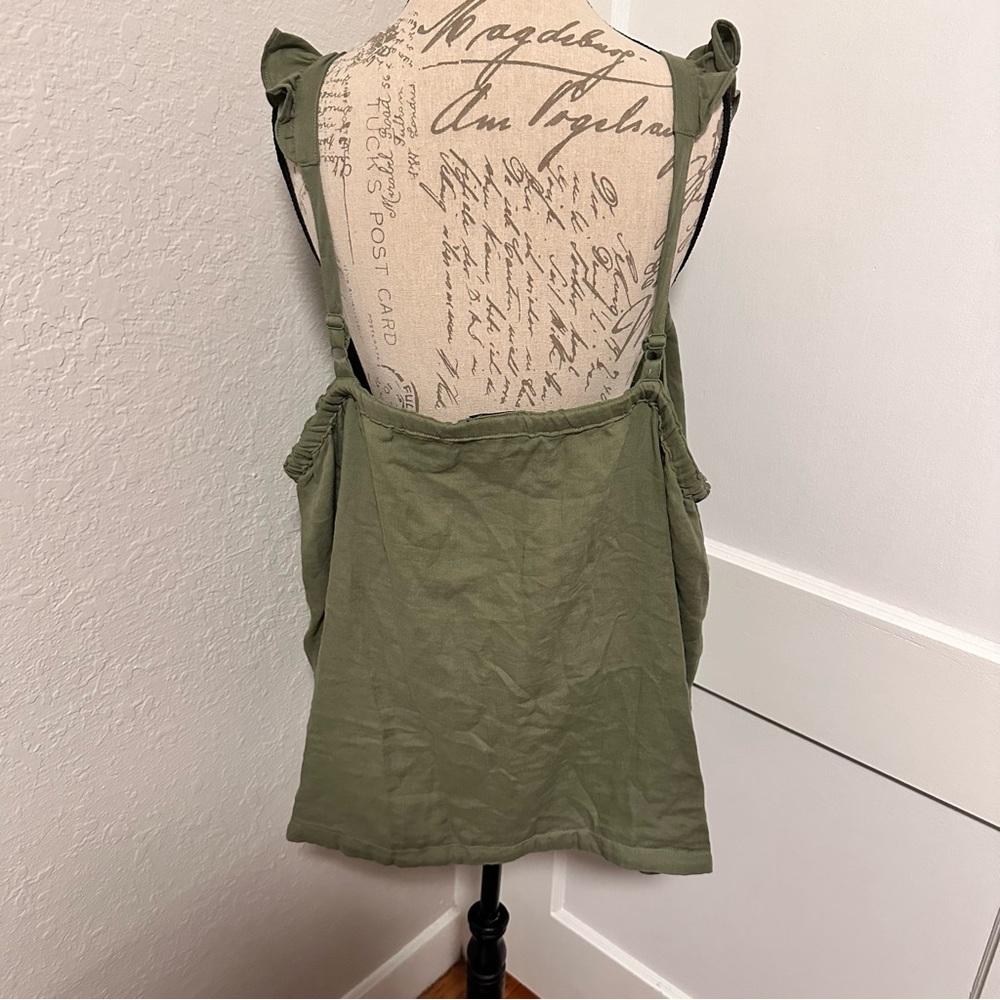 Torrid Double Gauze Ruffle Button Front Tank Top - Picture 7 of 9
